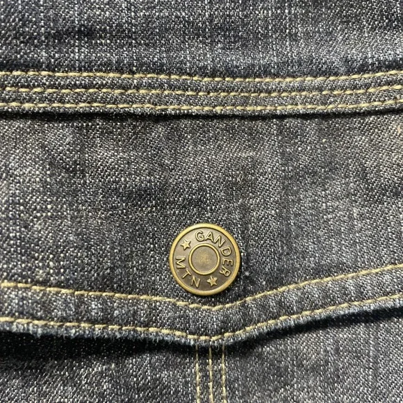 Gander Mountain Jacket women's Medium Dark Wash Denim Jean Coat Outdoor Casual - Picture 5 of 12